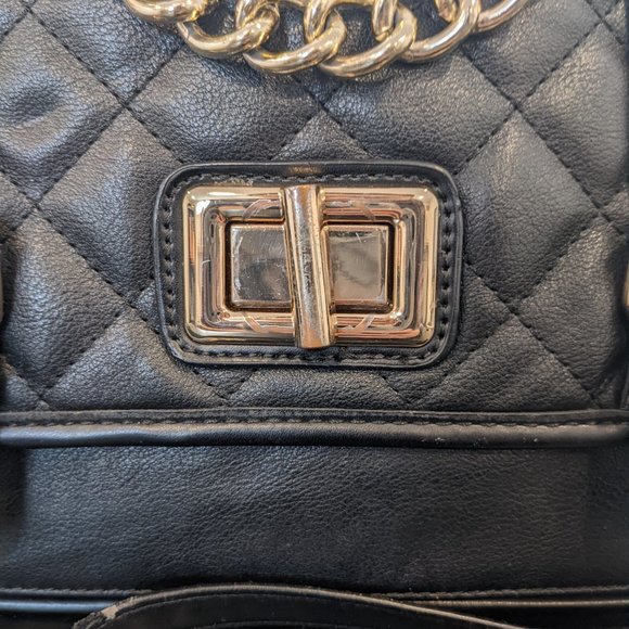 Black and Gold Shoulder Bag - Picture 2 of 9